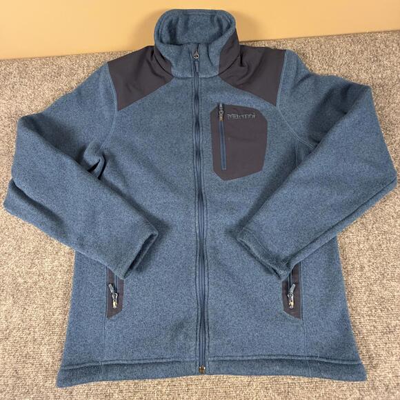 Marmot Other - Marmot Men's Blue Full-Zip Fleece Jacket Size M #911